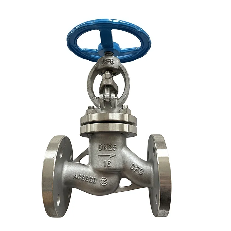 स्टेनलेस स्टील ग्लोब भल्भ Flanged अन्त